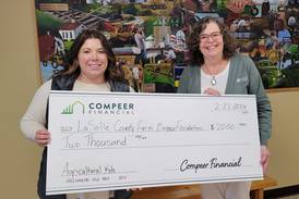 Compeer Financial awards $2,000 to La Salle County Farm Bureau Foundation for agriculture kits