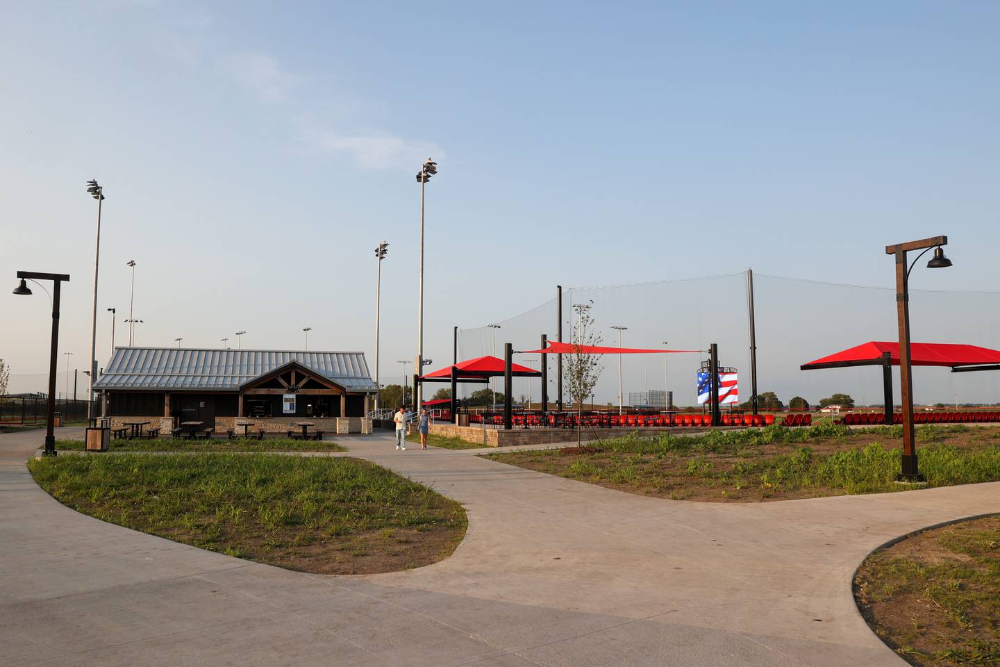 Attendees tour the grounds of Bradley's 315 Sports Park during a Bradley Business After Hours event on Tuesday, July 29, 2025.