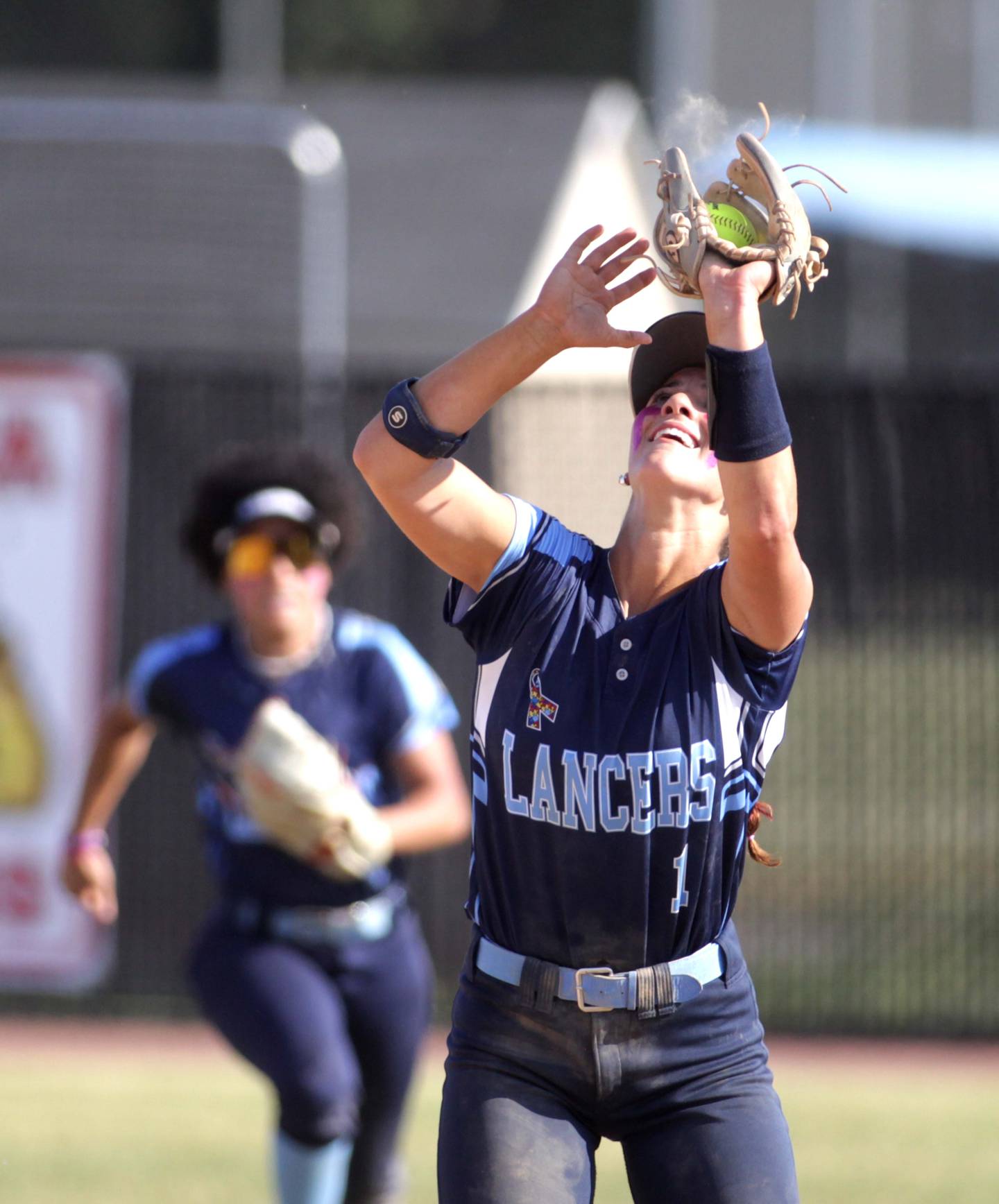 Lake Park’s Michela Barbanente makes a catch in the infield during the Class 4A St. Charles North Sectional final against St. Charles North on Friday, June 2, 2023.