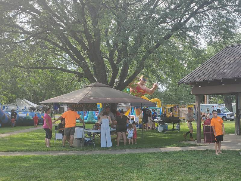 Many local families embraced the weekend heat for fun during Granville Days.