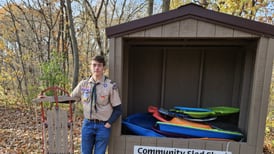 Genoa Boy Scout earns Eagle Award by building community sled shed