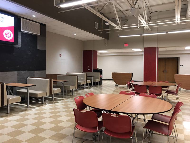The Huntley High School cafeteria pictured Feb. 27, 2024.