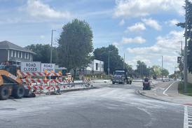 New $1.8M DeKalb roundabout on pace to finish in time for NIU classes to start