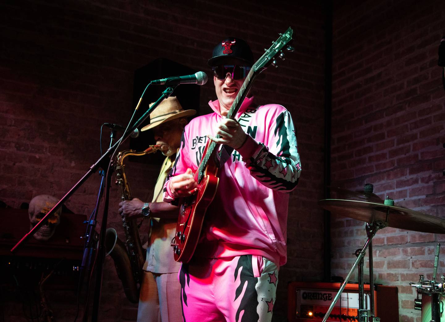 Jimmy Nicks, front, and the Don’t Tell Mama band perform at The House Pub in St. Charles on Friday, July 28, 2023. The House Pub has re-opened after roughly three years of being closed.