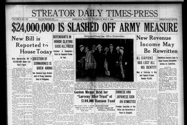 From Al Capone to Congressional Costs: Historical covers for May 5