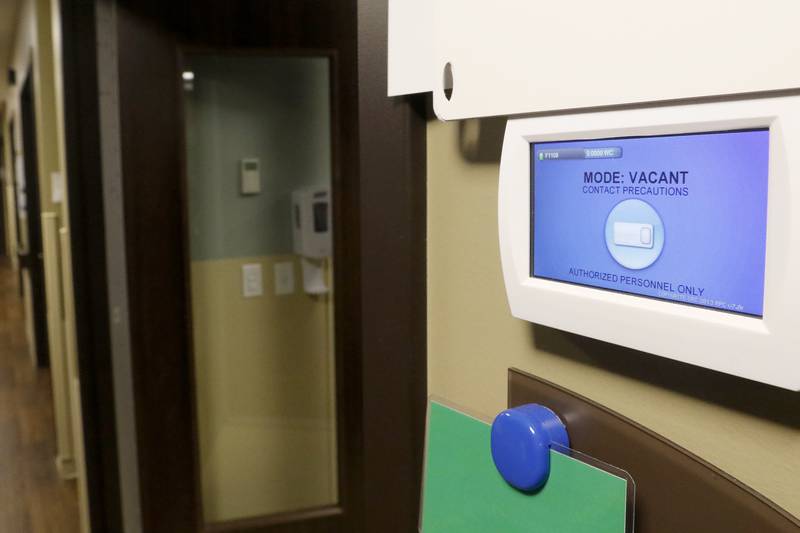 A vacant room in the emergency department at Northwest Medicine Huntley Hospital shows that the room is unoccupied on Wednesday, June 23, 2021, in Huntley.