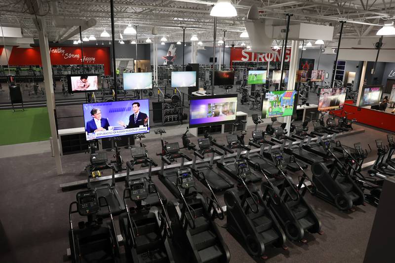 VASA Fitness converted the old supermarket space in the North Ridge Plaza for their new location in Joliet. Friday, Feb. 11, 2022, in Joliet.