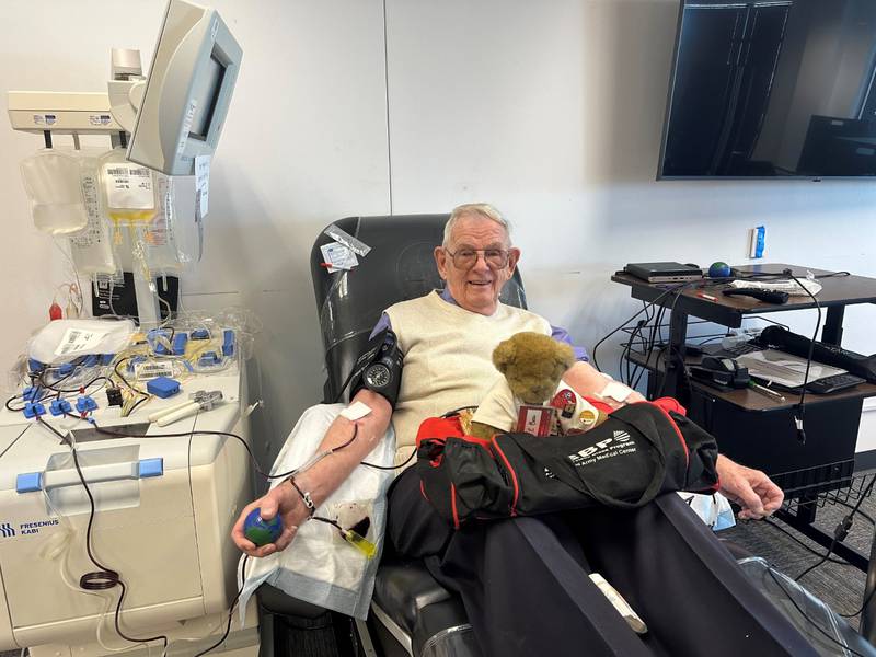 For many years, Al Whitney of Cleveland, Ohio, ran 56 blood drives a year, while regularly donating platelets. He's donated platelets in every U.S. state twice and is working on his third tour. On Tuesday, Whitney donated platelets at the Red Cross’ Illinois River Valley Chapter in Romeoville, which is currently a temporary site for donating platelets.