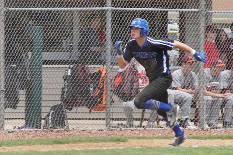 Newman's Brennan Cook heads home Saturday, May 28, 2022.