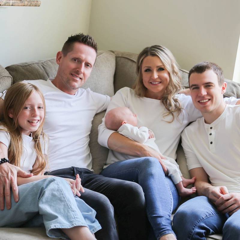 The Andrew Bradt family of Lake in the Hills: (From left) Jozie, Andrew, Bodhi, Jen and Gavin. Andrew's consecutive-day running streak is more than 10 years, Jen will hit five years in a few months. Jozie has one close to two years and Gavin just started one a couple months ago.
