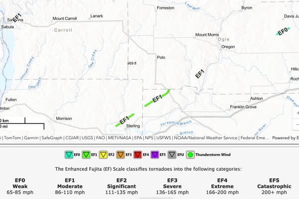 National Weather Service confirms tornado damage in Sterling in wake of April 2 storms