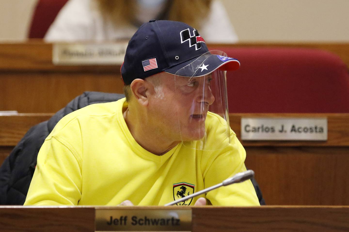 McHenry County Board member Jeffrey Schwartz is seen during a Committee of the Whole meeting of the McHenry County Board Friday, Nov. 12, 2021, at the McHenry County Administrative Building in Woodstock.