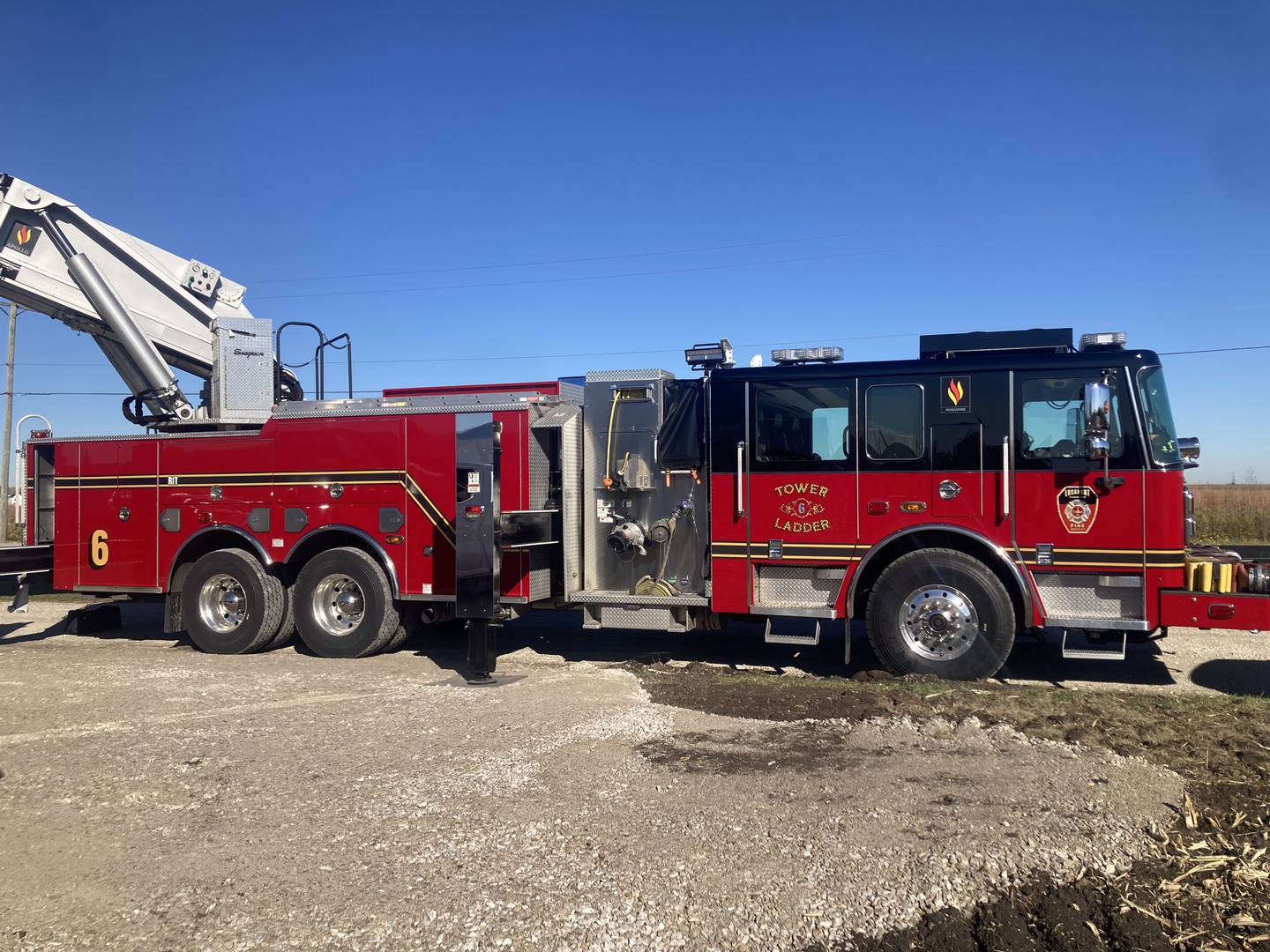 Lockport Township Fire Protection District hook and ladder truck. 
Monday, Oct. 20, 2025.