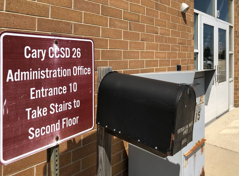 Cary District 26's administrative office is photographed on Friday, Aug. 7, 2020.