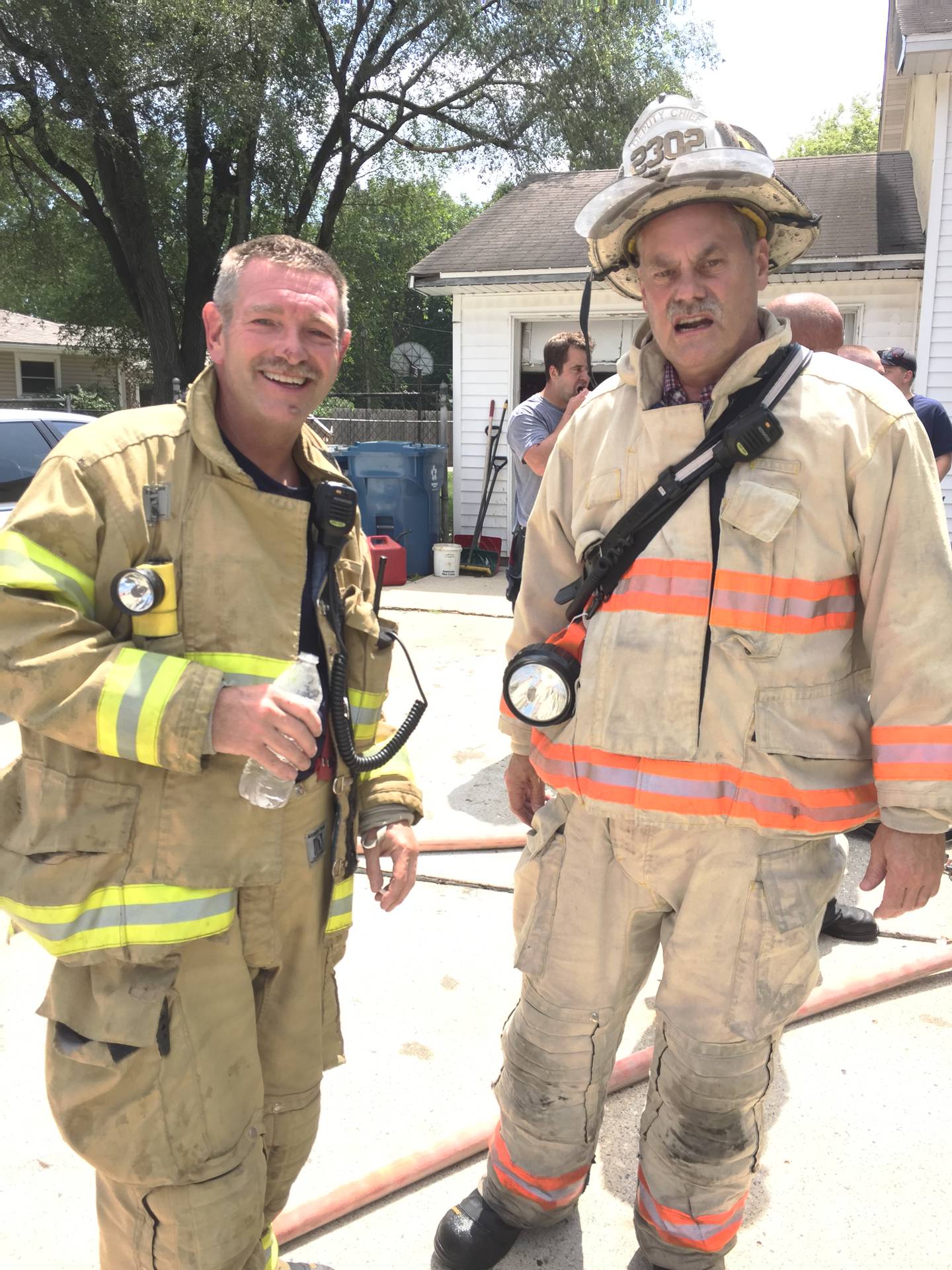 Assistant Chief Jeff Wilson with Deputy Chief Bob Wills