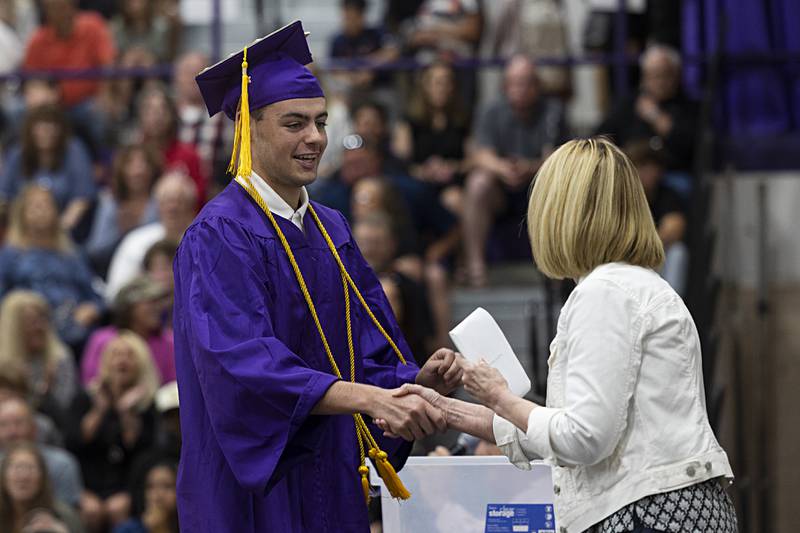 Samuel Zimmerman was the last of 162 Dixon High School graduates Sunday, May 26, 2024.