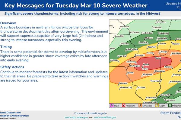 Kankakee County schools announce cancellation of sports, after-school activities anticipating severe weather