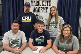 Marquette’s Keaton Davis signs to play baseball at Spoon River College