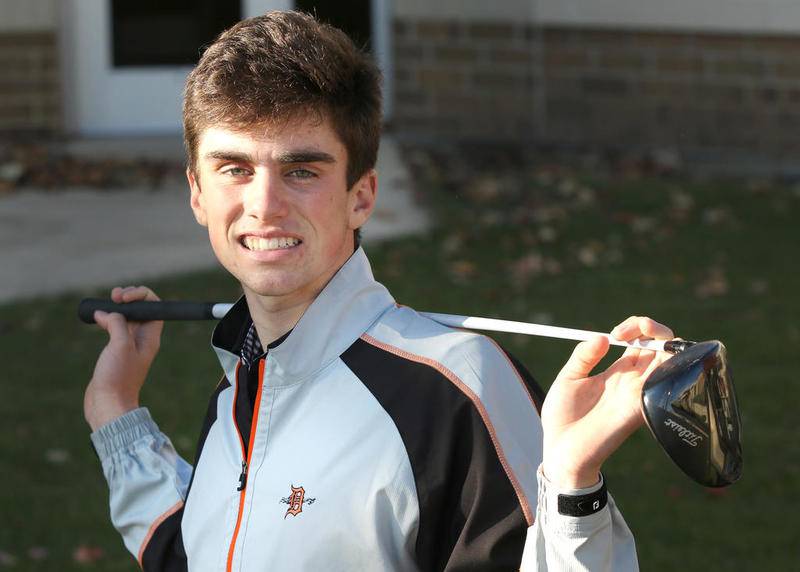 DeKalb High School senior Jack Paeglow poses Nov. 8 at the school. Paeglow is the Daily Chronicle boys golfer of the year.