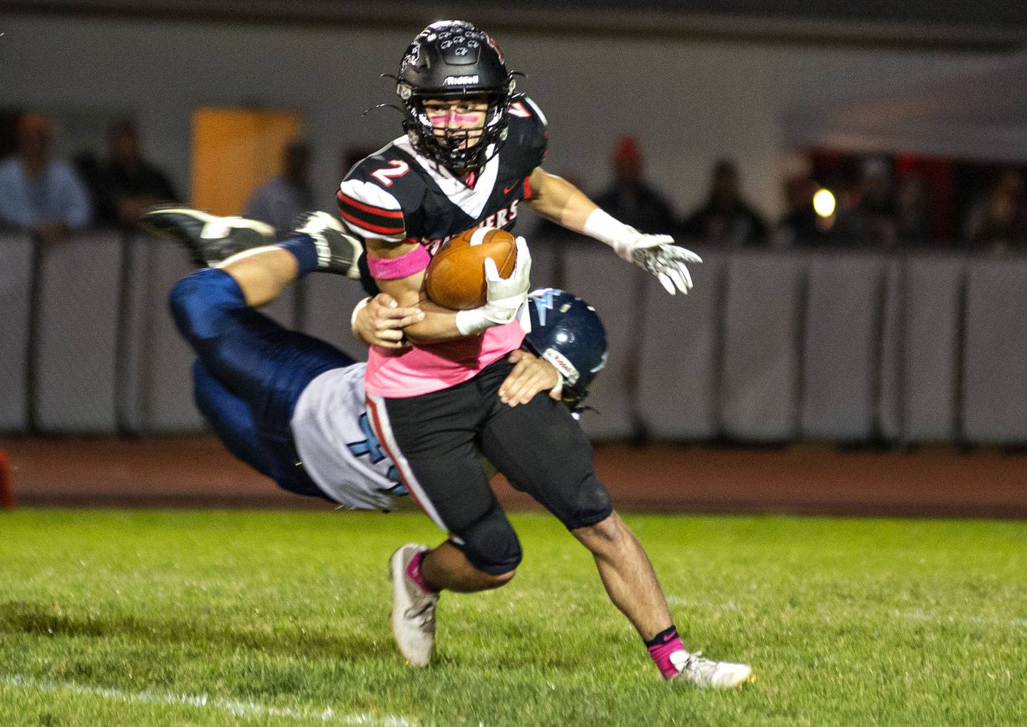 Bureau Valley’s Cameron Lemons takes down Erie-Prophetstown’s Tyler Ballard Friday, Oct.7, 2022