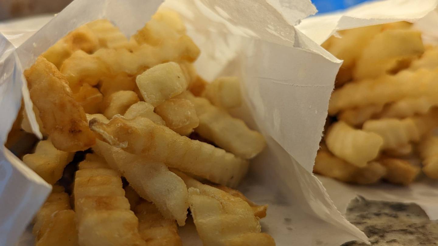 Pictured are fries from Mark's on 59 in Shorewood. They arrived hot with a nice crisp on the outside and fluffy tenderness on the inside.
