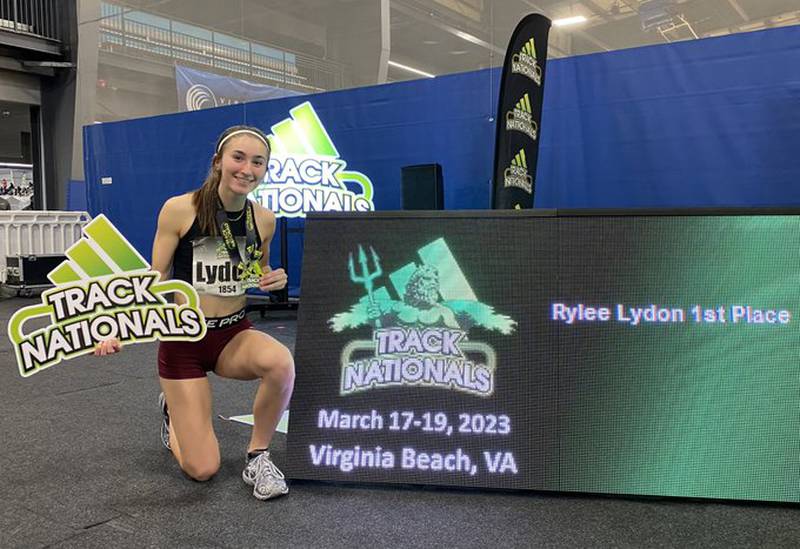 Prairie Ridge's Rylee Lydon won the girls pentathlon at the Adidas High School Indoor Track and Field National Meet.