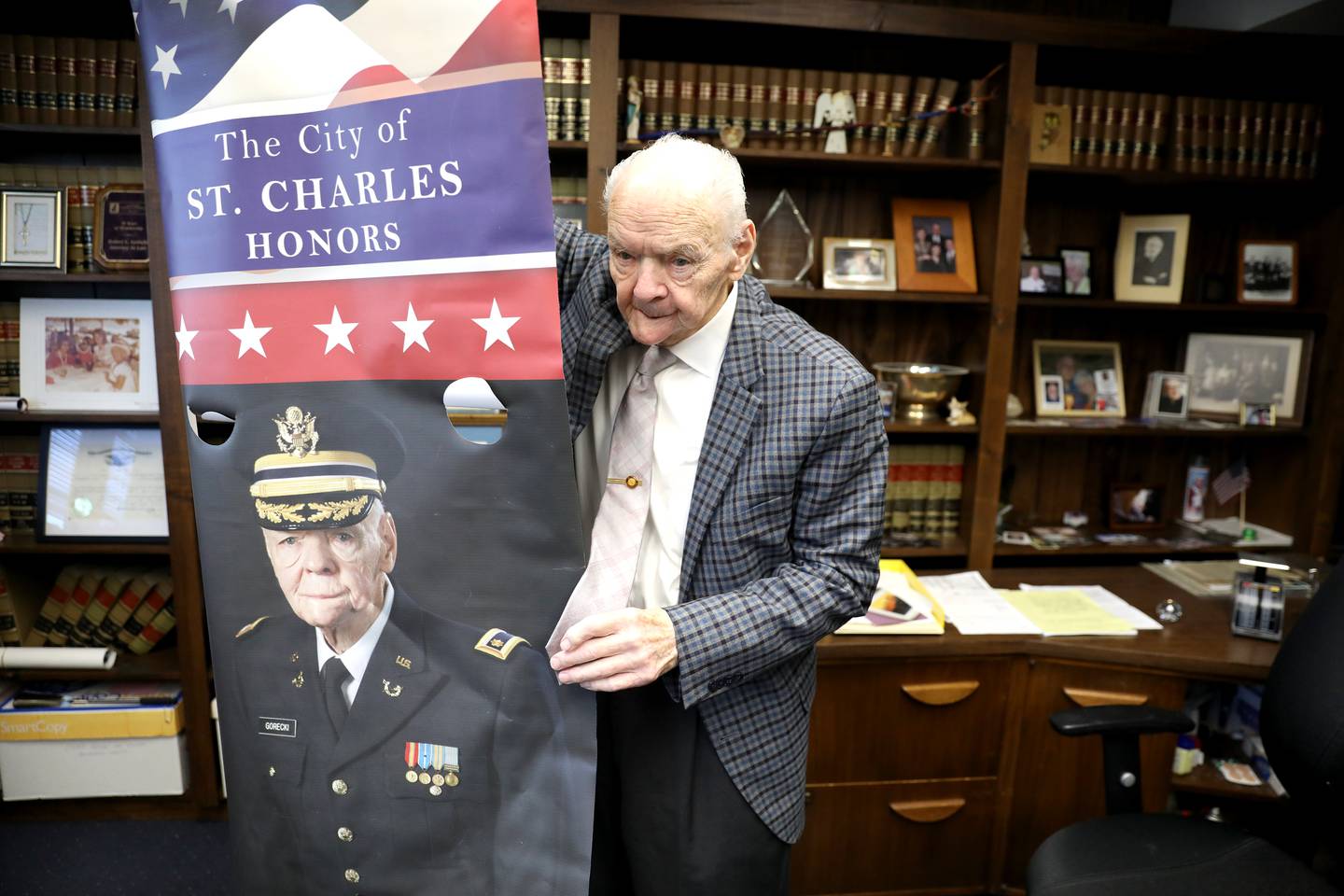 Robert Gorecki, a Korean War veteran and St. Charles attorney, is a longtime member of the St. Charles VFW Post 5036 and the American Legion.