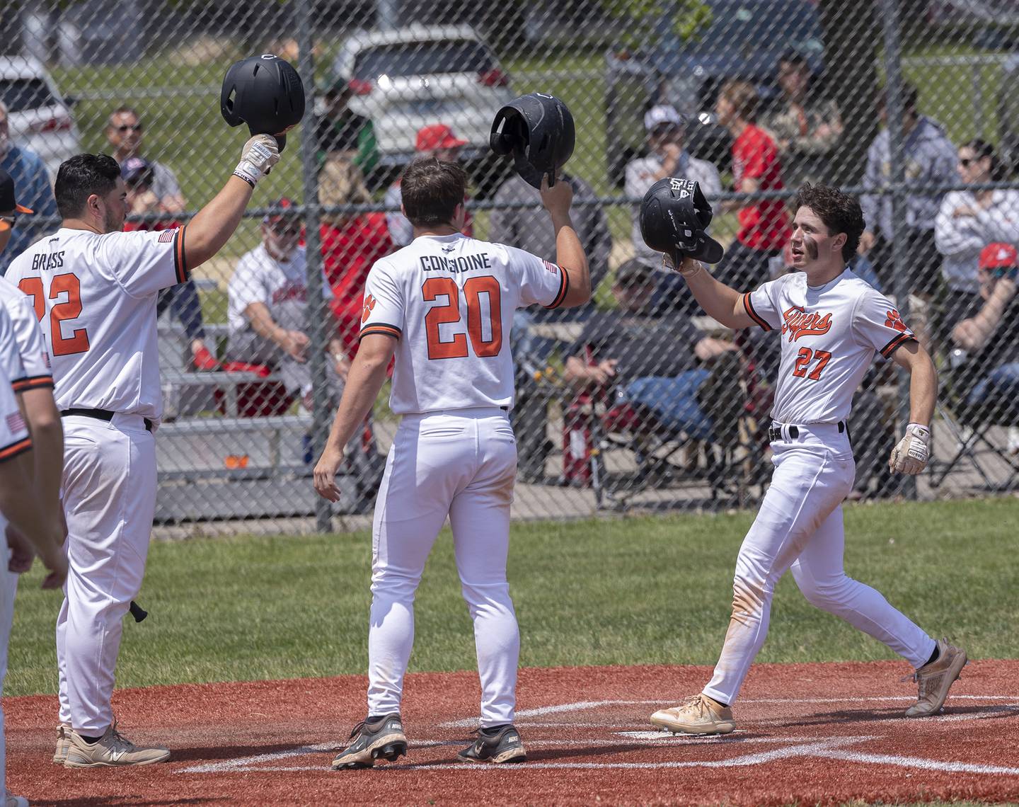 Byron’s Andrew Talbert celebrates a two-run homer against Oregon Saturday, May 24, 2025, in the Stillman Valley Class 2A Regional final.
