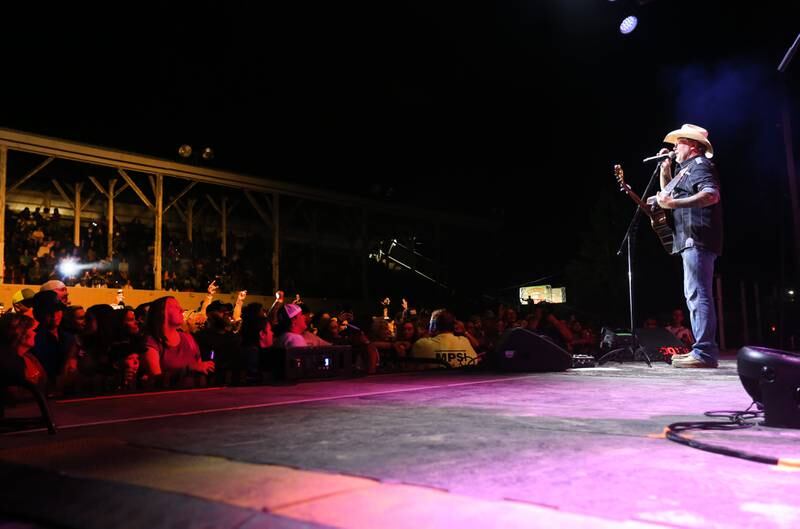 Tracy Lawrence sings during the 103rd annual Marshall-Putnam Fair on Thursday, July 18, 2024 in Henry.
