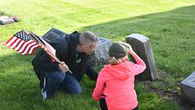 Photos: Veterans, Boy Scouts place flags at Peru City Cemetery 