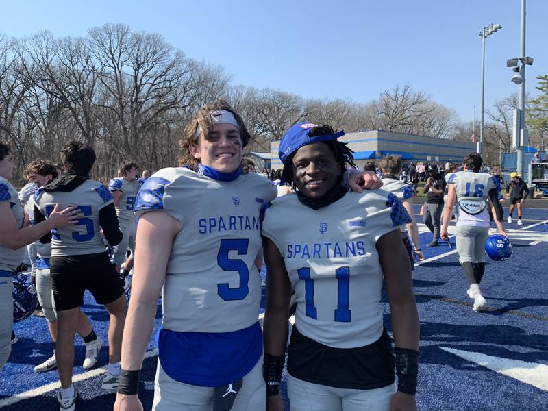 St. Francis' Tommy Rittenhouse (left) and Elijah Lee