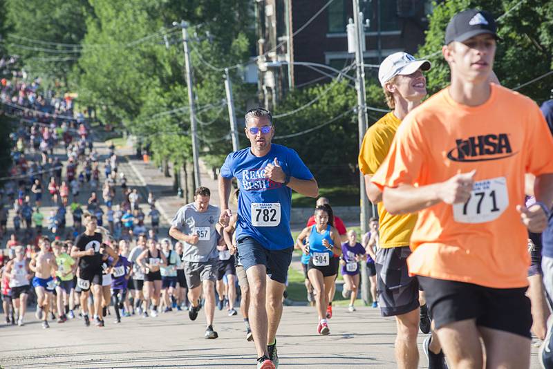 Nate Hermes competes in the Reagan Run Saturday, July 2, 2022 in Dixon. Hermes finished 188 overall.