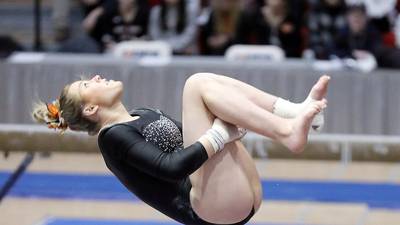 Girls gymnastics: DeKalb’s Eden Russell just misses IHSA state medal on uneven bars