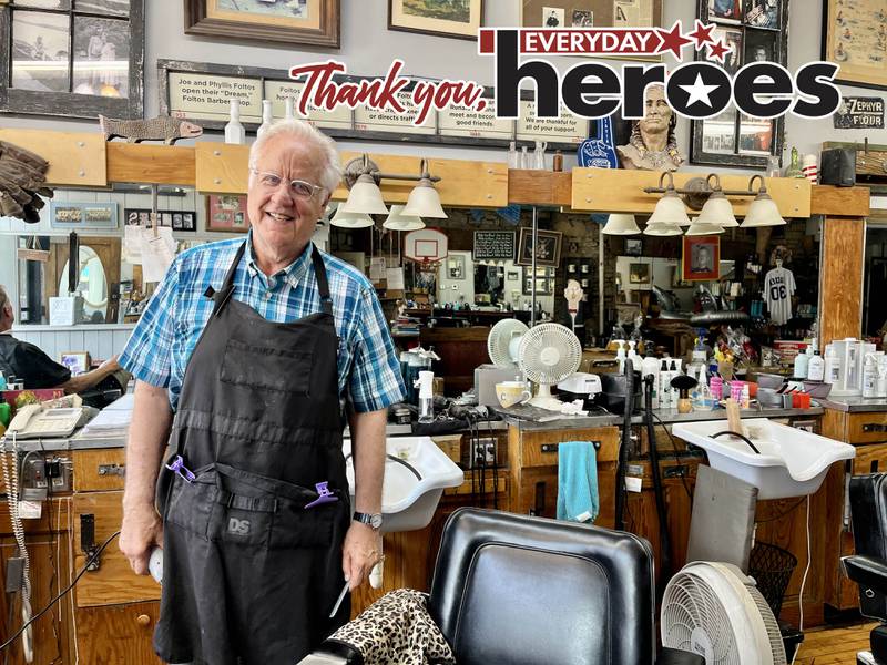 Craig Foltos, barber and owner of Foltos Tonsorial Parlor in Batavia organizes the annual "Chop Around the Clock" fundraiser with proceeds going to Ronald McDonald House.