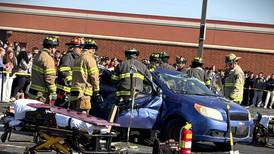 Yorkville first responders and students hope mock prom accident ‘shocks’ teens to avoid drunk driving