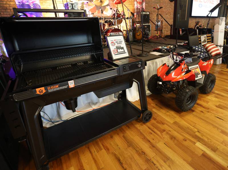 A grill and kids 4-wheeler were some of the major prizes during the WALLS 102 Listener Appreciation Party on Friday, May 8, 2026 at the Auditorium Ballroom in La Salle.