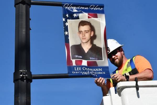 Hometown Hero banners make their debut in downtown Oregon