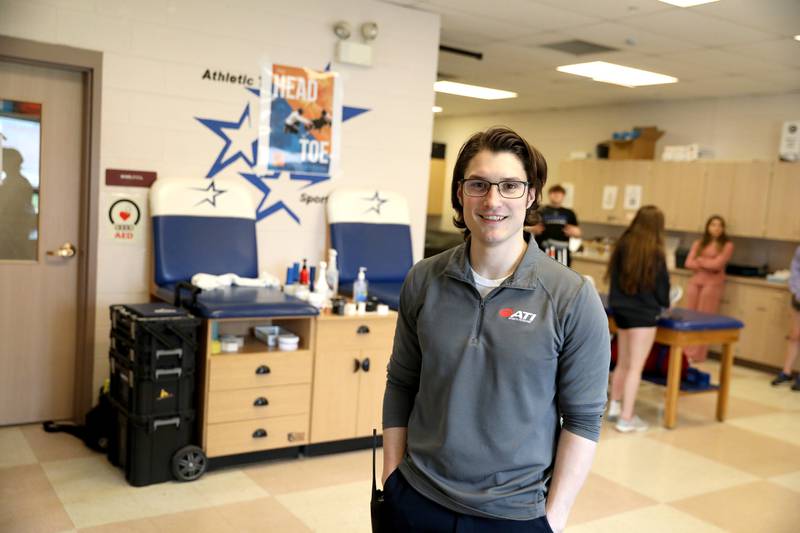 Zach Zinzer is an athletic trainer at St. Charles North High School.