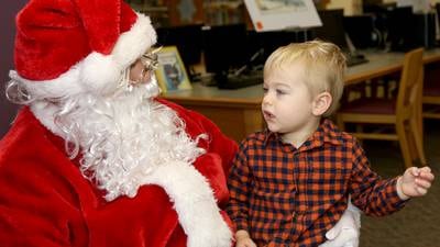 PHOTO: Santa pays a visit to Yorkville for 'Polar Express' day