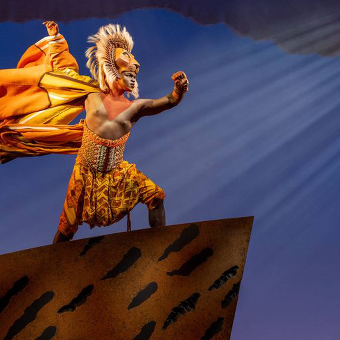 Darian Sanders as Simba in "The Lion King"