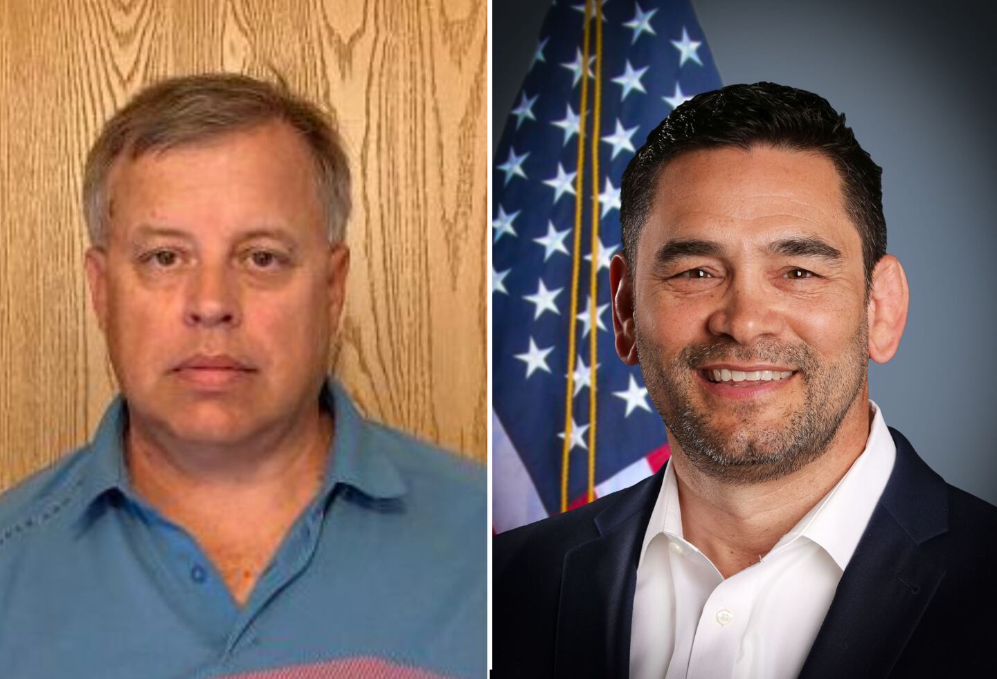 Randy Funk, left, and Richard Tado, candidates in the Feb. 25, 2025 Republican primary for Algonquin Township supervisor. Funk is the incumbent.