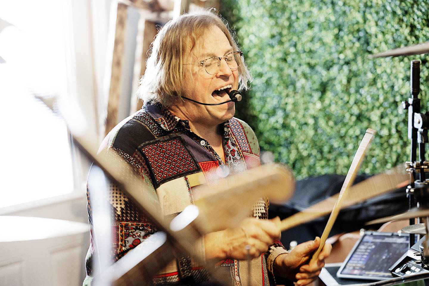 Steve Morris rehearses with son Timothy Thursday, Jan. 9, 2025.