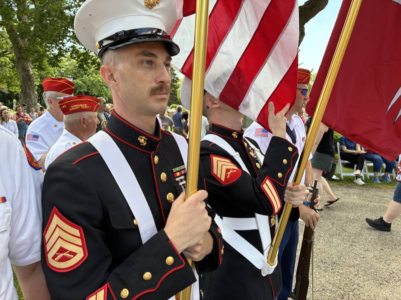 An honor guard representing several area military service associations was on hand during Crystal Lake's Memorial Day parade and ceremony on Monday, May 25, 2026.