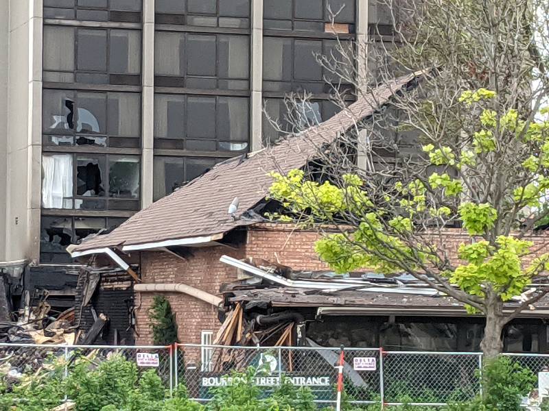 The main lobby, Bourbon Street, and the A, B and E wings of the hotel rooms at Pheasant Run were destroyed, according to a news release from the St. Charles Fire Department.