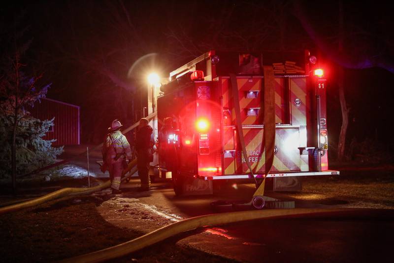 A large 60-by-100-foot barn in the 2800 block of Barreville Road was a “complete loss” after a fire Friday, Feb. 10, 2023, the Nunda Rural Fire Protection District said.