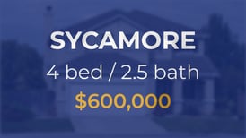 Sale closed in Sycamore: $600,000 for a four-bedroom home