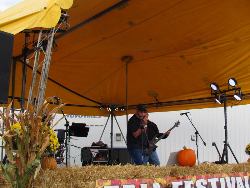 Cadillac Groove takes the stage at the Coal City Fall Festival.
