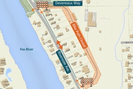 Bike path behind Route 25 in St. Charles expected to reopen Friday after water main break