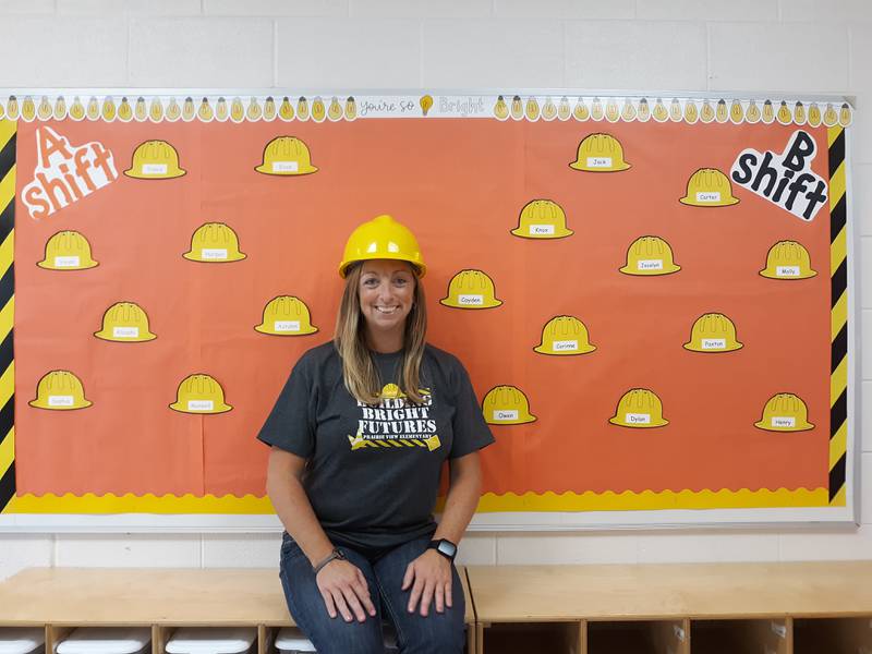 Yvonne Kedzierski in her kindergarten classroom at Prairie View Elementary. (Photo Provided)