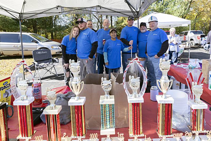 The Donaldson crew seems to be the team to beat as seen from their swath of trophies on display Sunday, Oct. 22, 2023 at the Dixon Elks Club chili cookoff.